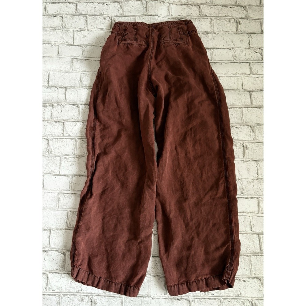 FREE PEOPLE WOMEN'S Rust  Burgundy  CARGO BALLOON PANTS size 0 - Picture 4 of 6